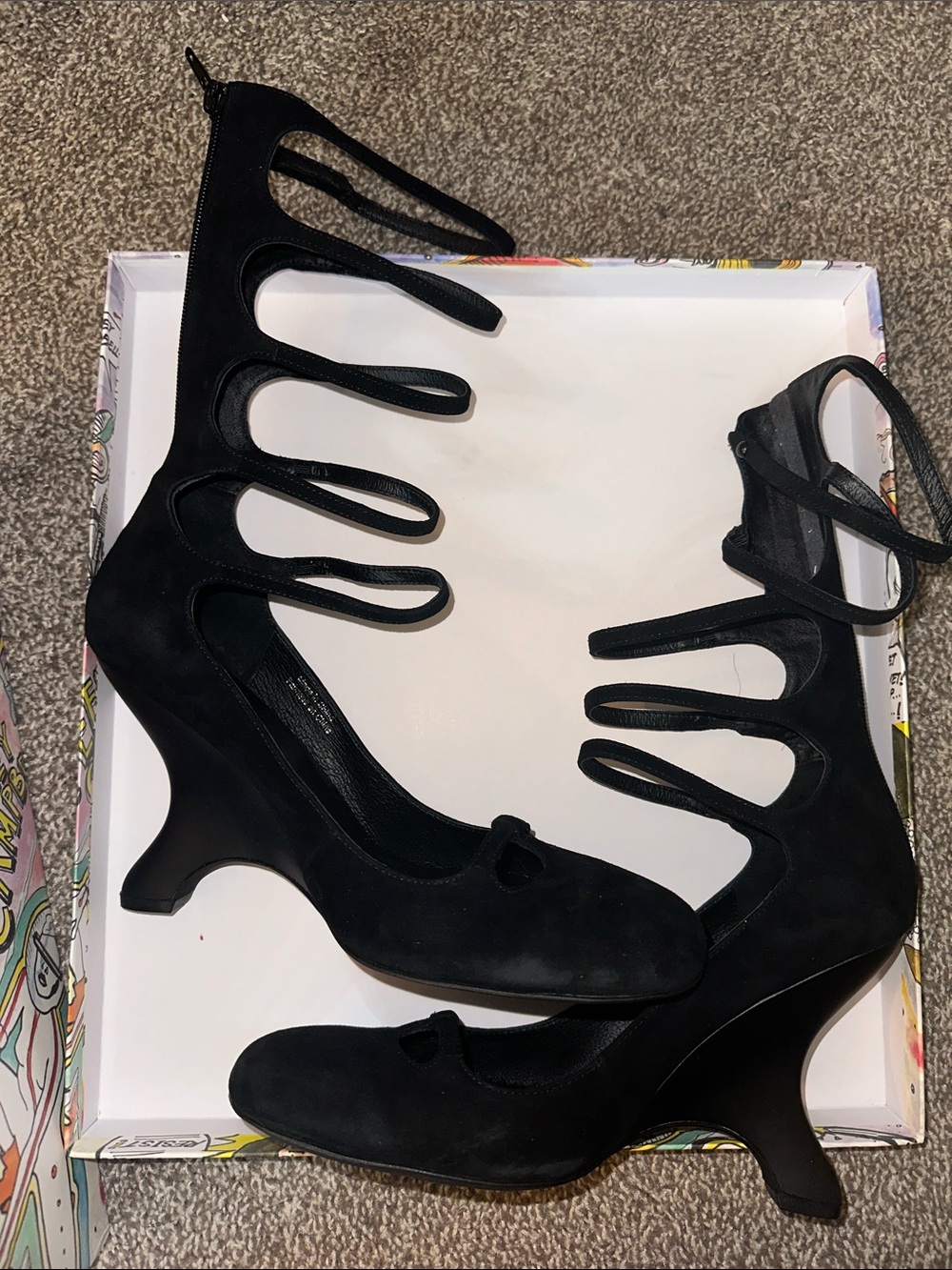Jeffrey Campbell Original-2 Strap Mid-Heel Pumps - Picture 3 of 6